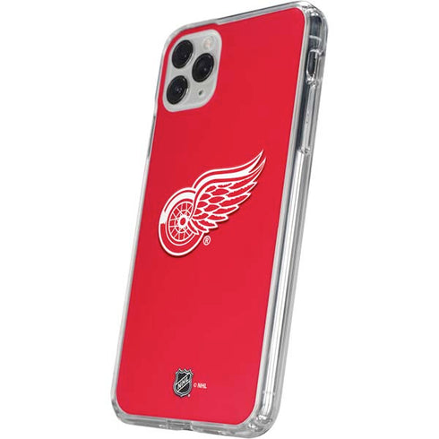 NHL Detroit Red Wings Solid Background iPhone 11 Pro Clear Case