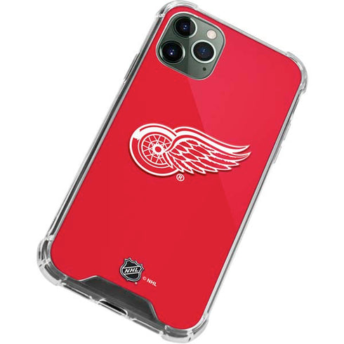 NHL Detroit Red Wings Solid Background iPhone 11 Pro Max Clear Case