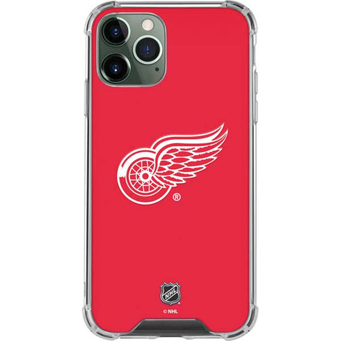 NHL Detroit Red Wings Solid Background iPhone 11 Pro Max Clear Case
