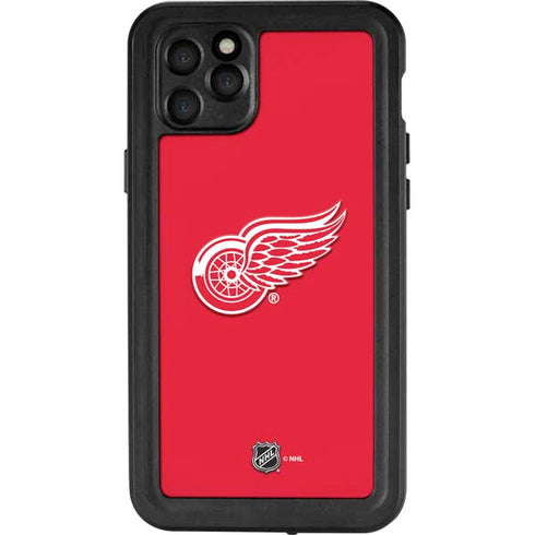NHL Detroit Red Wings Solid Background iPhone 11 Pro Max Waterproof Case
