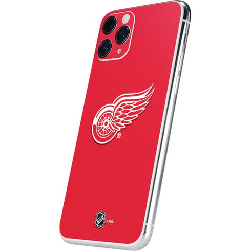NHL Detroit Red Wings Solid Background iPhone 11 Pro Skin
