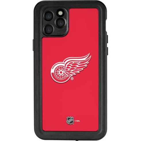 NHL Detroit Red Wings Solid Background iPhone 11 Pro Waterproof Case