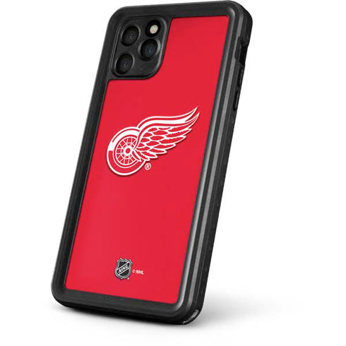 NHL Detroit Red Wings Solid Background iPhone 11 Pro Waterproof Case