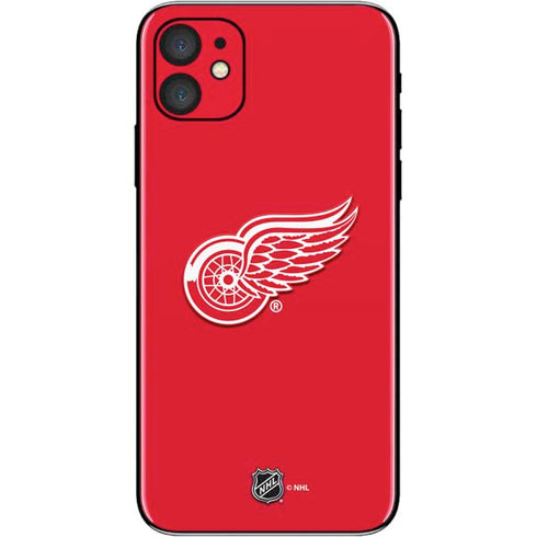 NHL Detroit Red Wings Solid Background iPhone 11 Skin