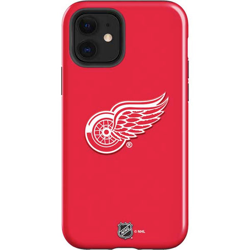NHL Detroit Red Wings Solid Background iPhone 12 Impact Case