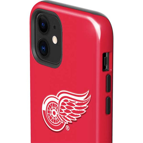 NHL Detroit Red Wings Solid Background iPhone 12 Impact Case