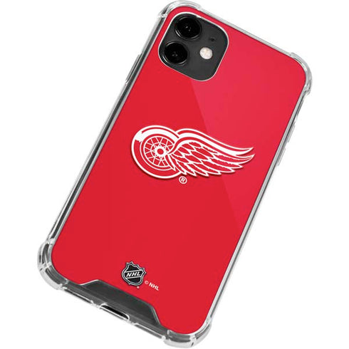 NHL Detroit Red Wings Solid Background iPhone 12 Mini Clear Case