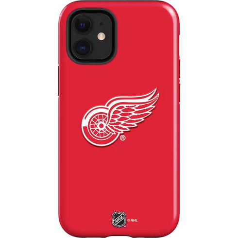 NHL Detroit Red Wings Solid Background iPhone 12 Mini Impact Case
