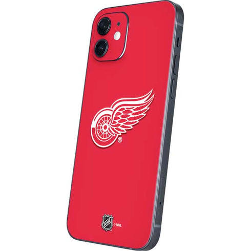 NHL Detroit Red Wings Solid Background iPhone 12 Mini Skin