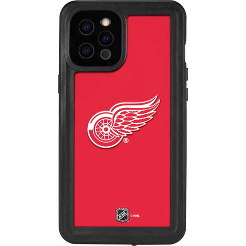 NHL Detroit Red Wings Solid Background iPhone 12 Pro Max Waterproof Case
