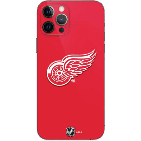 NHL Detroit Red Wings Solid Background iPhone 12 Pro Skin