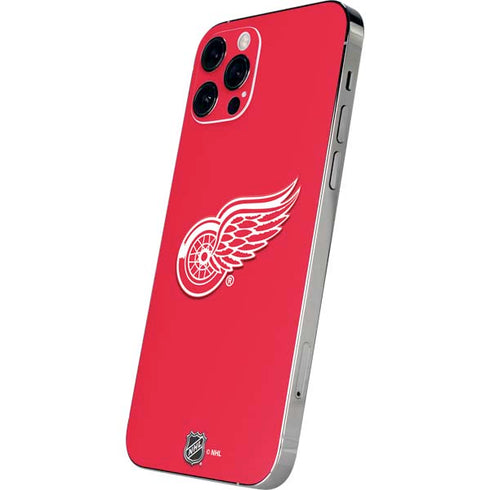 NHL Detroit Red Wings Solid Background iPhone 12 Pro Skin