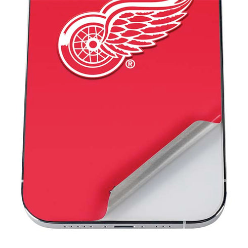 NHL Detroit Red Wings Solid Background iPhone 12 Pro Skin