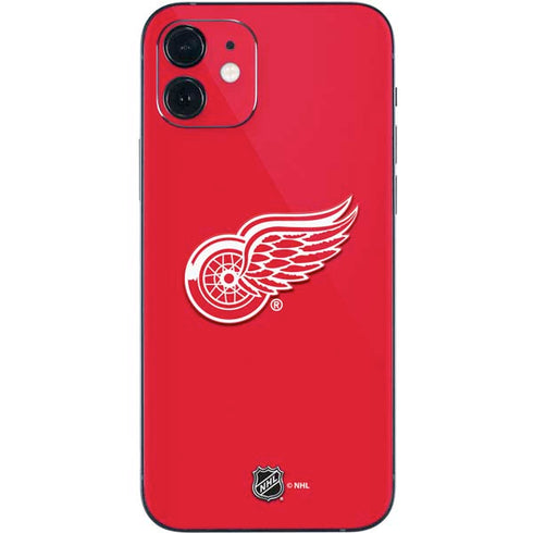 NHL Detroit Red Wings Solid Background iPhone 12 Skin