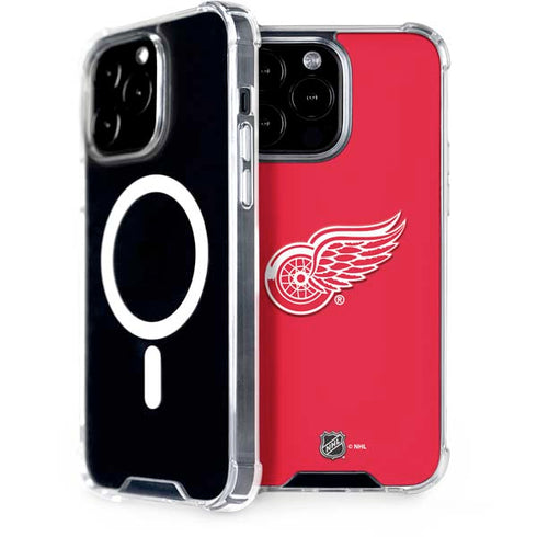 NHL Detroit Red Wings Solid Background iPhone 13 Pro Max MagSafe Case