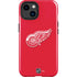 NHL Detroit Red Wings Solid Background iPhone 15 Plus Impact Case