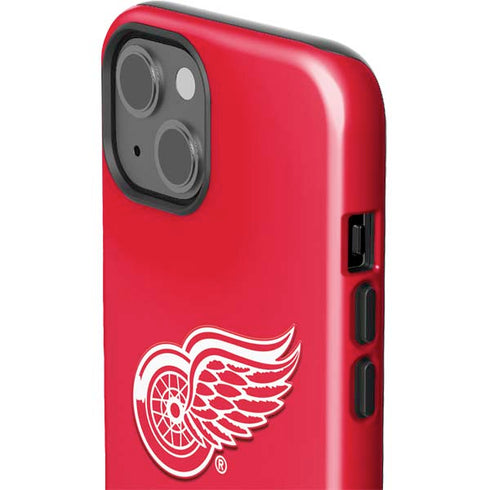 NHL Detroit Red Wings Solid Background iPhone 15 Plus Impact Case