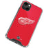 NHL Detroit Red Wings Solid Background iPhone 14 Plus Clear Case