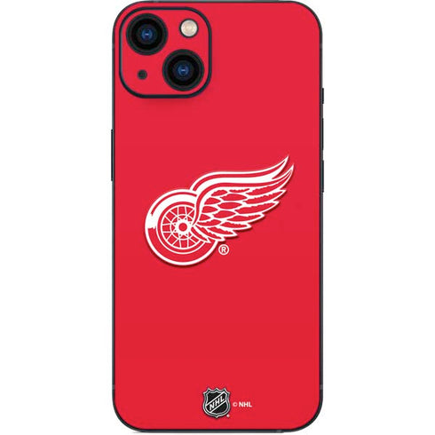 NHL Detroit Red Wings Solid Background iPhone 14 Plus Skin