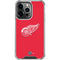 NHL Detroit Red Wings Solid Background iPhone 14 Pro Clear Case