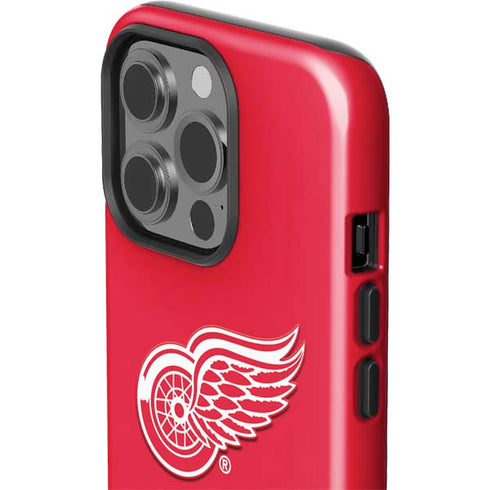 NHL Detroit Red Wings Solid Background iPhone 15 Pro Impact Case