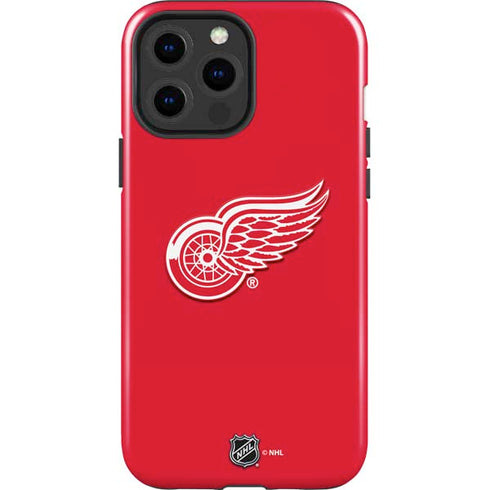 NHL Detroit Red Wings Solid Background iPhone 15 Pro Max Impact Case