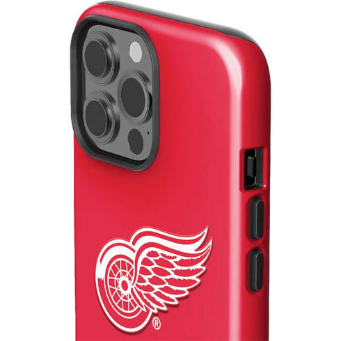 NHL Detroit Red Wings Solid Background iPhone 15 Pro Max Impact Case