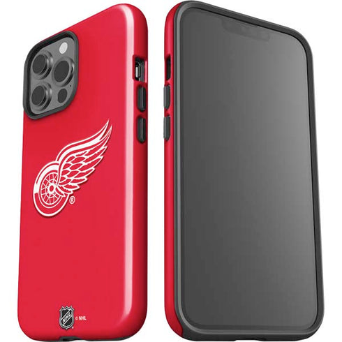 NHL Detroit Red Wings Solid Background iPhone 15 Pro Max Impact Case