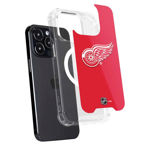 NHL Detroit Red Wings Solid Background iPhone 15 Pro Max MagSafe Case