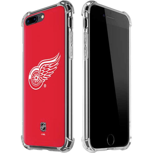 NHL Detroit Red Wings Solid Background iPhone 7/8 Plus Clear Case
