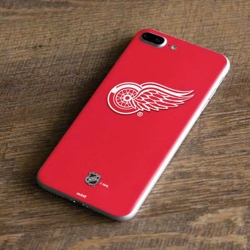 NHL Detroit Red Wings Solid Background iPhone 8 Plus Skin