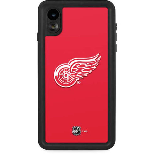 NHL Detroit Red Wings Solid Background iPhone XR Waterproof Case