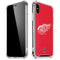 NHL Detroit Red Wings Solid Background iPhone XS Max Clear Case