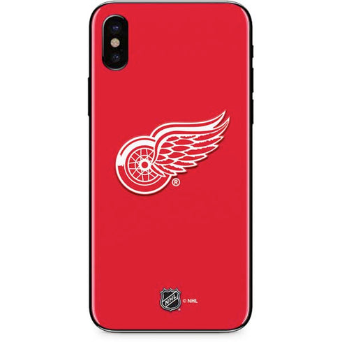 NHL Detroit Red Wings Solid Background iPhone XS Max Skin