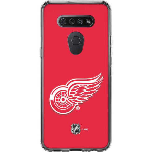 NHL Detroit Red Wings Solid Background LG K51/Q51 Clear Case