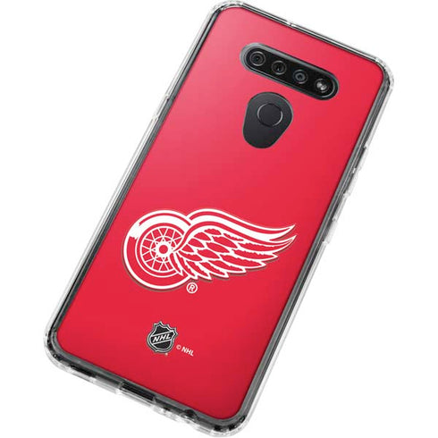 NHL Detroit Red Wings Solid Background LG K51/Q51 Clear Case