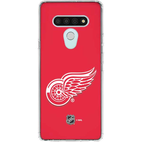 NHL Detroit Red Wings Solid Background LG Stylo 6 Clear Case