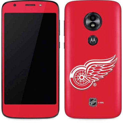 NHL Detroit Red Wings Solid Background Moto E5 Play Skin