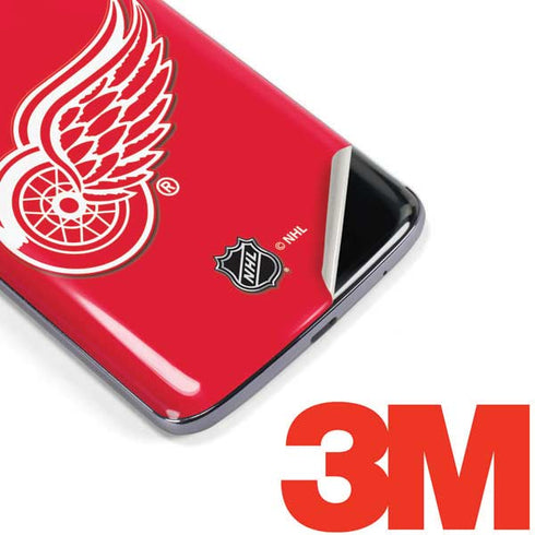 NHL Detroit Red Wings Solid Background Moto E5 Plus Skin