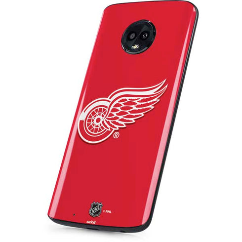 NHL Detroit Red Wings Solid Background Moto G6 Skin