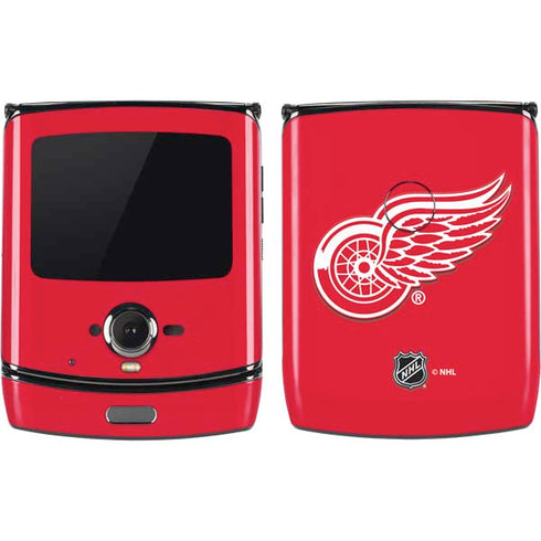 NHL Detroit Red Wings Solid Background Motorola RAZR Skin
