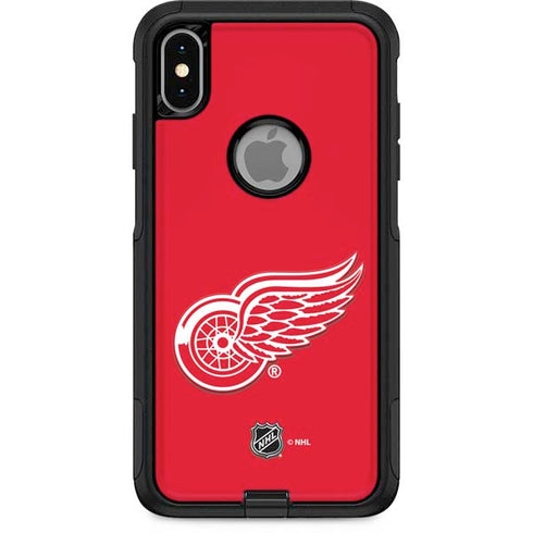 NHL Detroit Red Wings Solid Background Otterbox Commuter iPhone Skin
