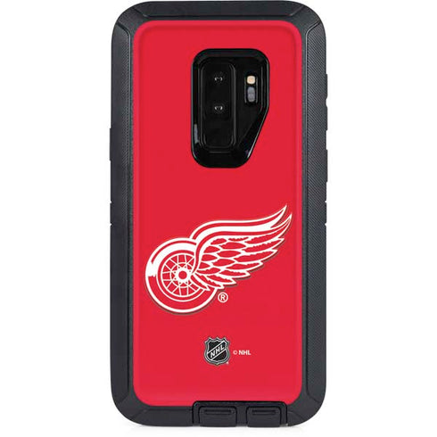 NHL Detroit Red Wings Solid Background Otterbox Defender Galaxy Skin