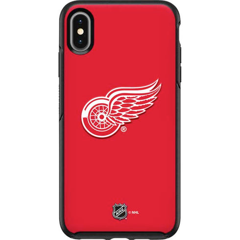 NHL Detroit Red Wings Solid Background Otterbox Symmetry iPhone Skin