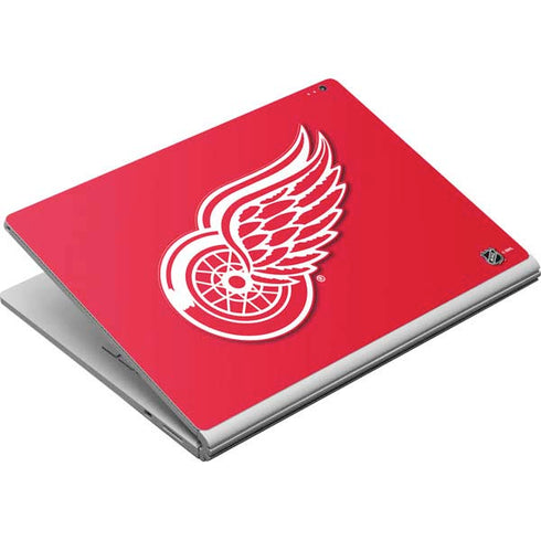 NHL Detroit Red Wings Solid Background Surface Book Skin