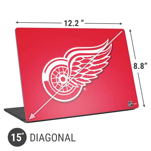 NHL Detroit Red Wings Solid Background Universal Laptop 15in (12.2 x 8.8in) Skin
