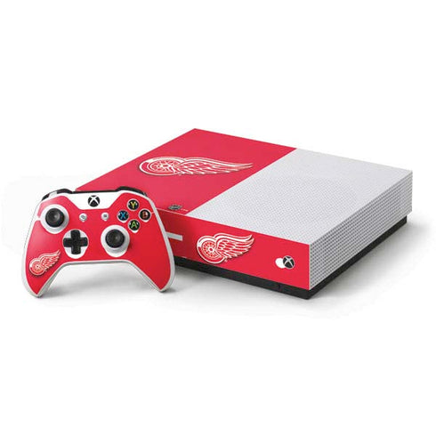 NHL Detroit Red Wings Solid Background Xbox One S All-Digital Edition Bundle Skin