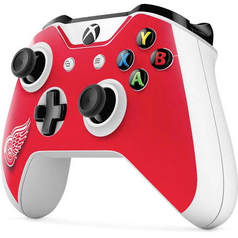 NHL Detroit Red Wings Solid Background Xbox One S Controller Skin