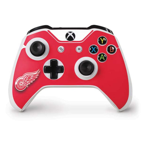 NHL Detroit Red Wings Solid Background Xbox One S Controller Skin