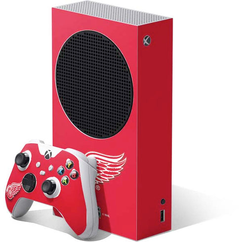 NHL Detroit Red Wings Solid Background Xbox Series S Bundle Skin